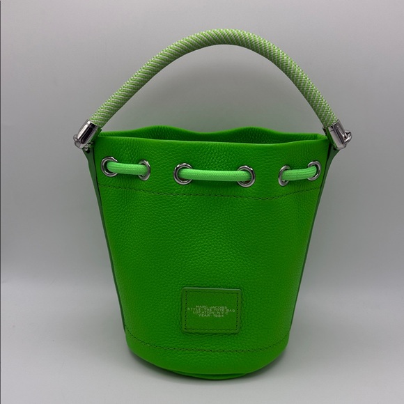 MARC JACOBS Leather Mini Bucket Bag - Apple - Picture 7 of 11